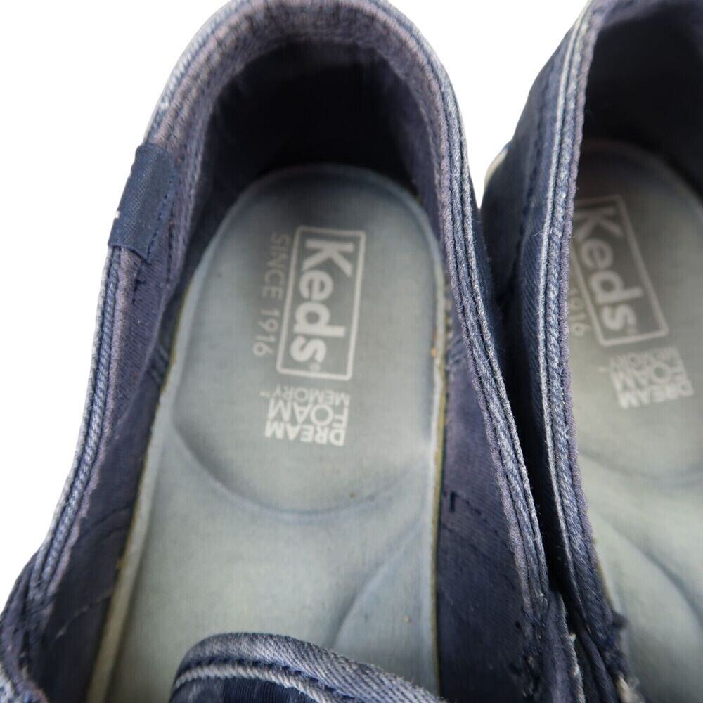 Keds Shoes Womens 8 Slip On Sneakers Casual Canvas Dream Foam Memory Active Blue - Picture 15 of 15
